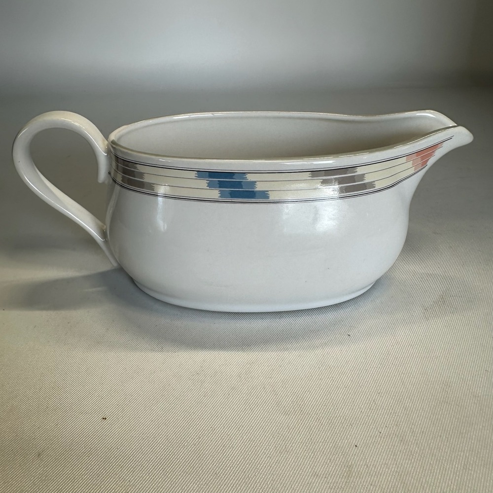 Vintage Studio Nova Discontinued Villager Mesa Stoneware Gravy Boat JFO41